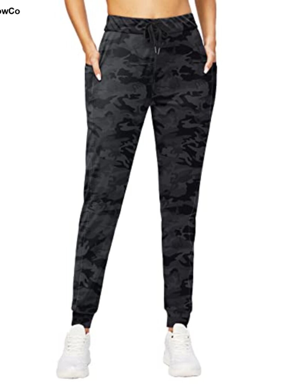 Women's Joggers with Zipper Pockets Tapered Athletic Pants